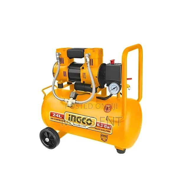 INGCO 24L 8 Bar Oil Free Air Compressor with 1.5 HP Aluminum Wire Motor (ACS111242)
