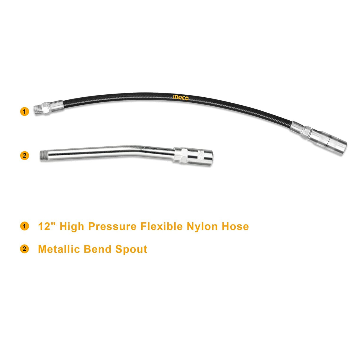 INGCO GRG015001 Heavy-Duty Grease Gun 400CC / 14oz – 4500 PSI