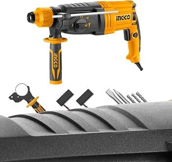 INGCO RGH9528-2 950W Rotary Hammer Drill – 28mm SDS Plus, 2.5J Impact Energy with Keyless Quick-Change Chuck