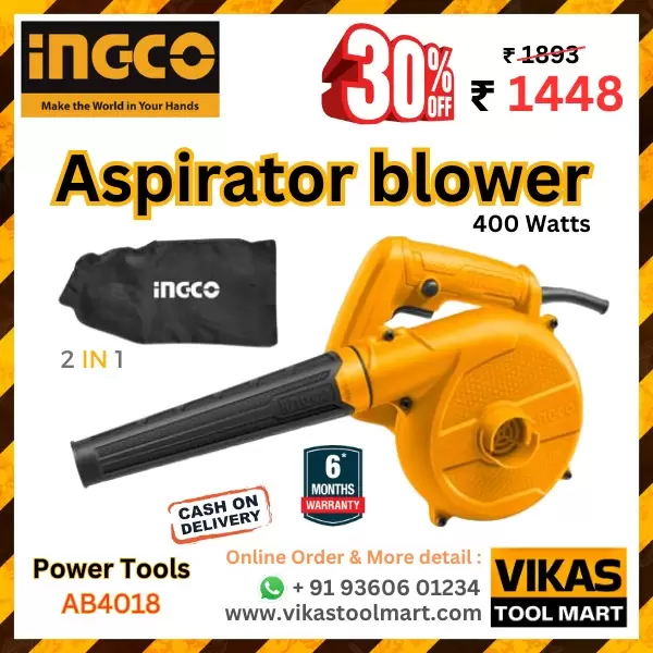 Ingco AB4018 - 400W Aspirator Blower - Image 2