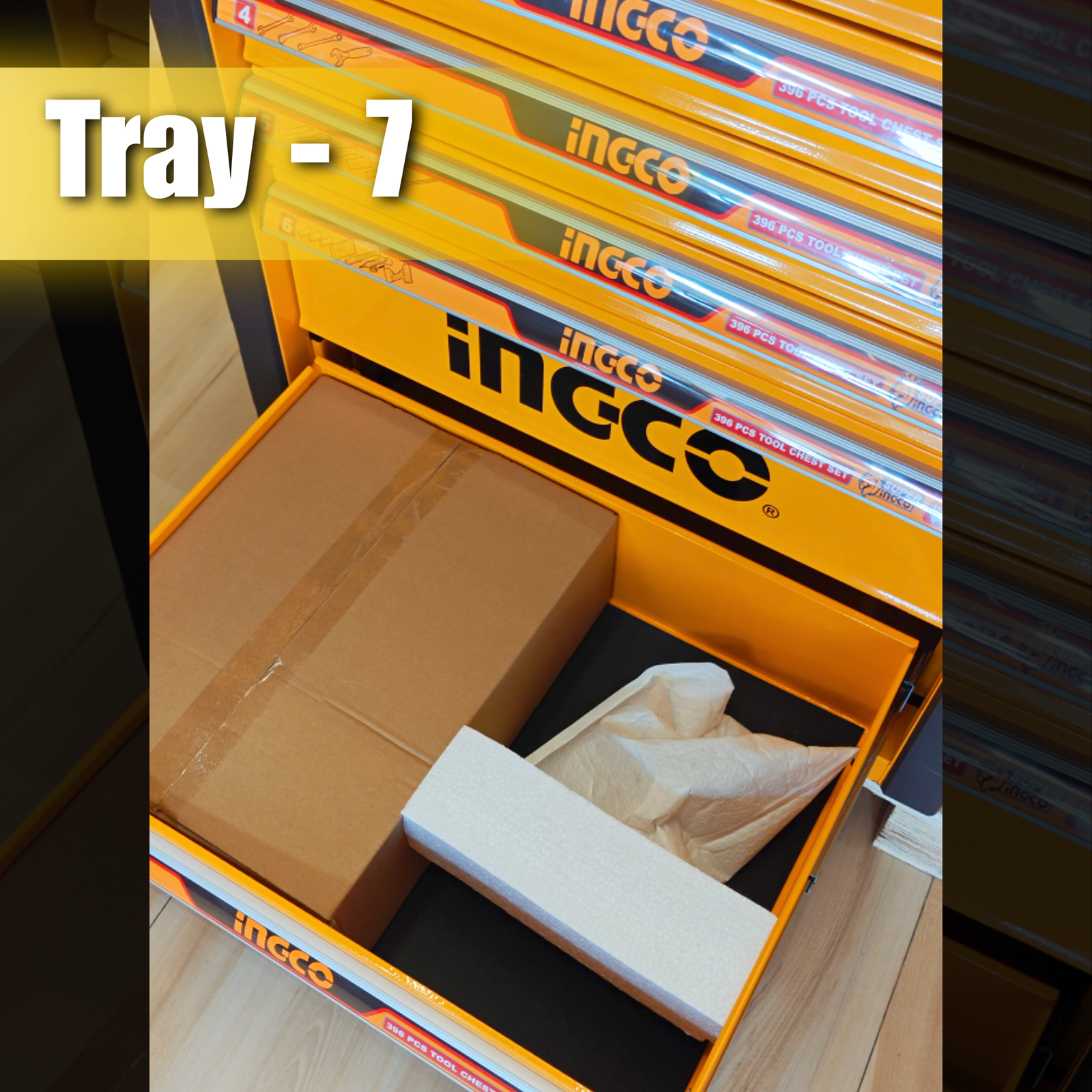 INGCO HTCS283962 Tool Chest Set - 369PCS | 850NM | P20S - Image 8
