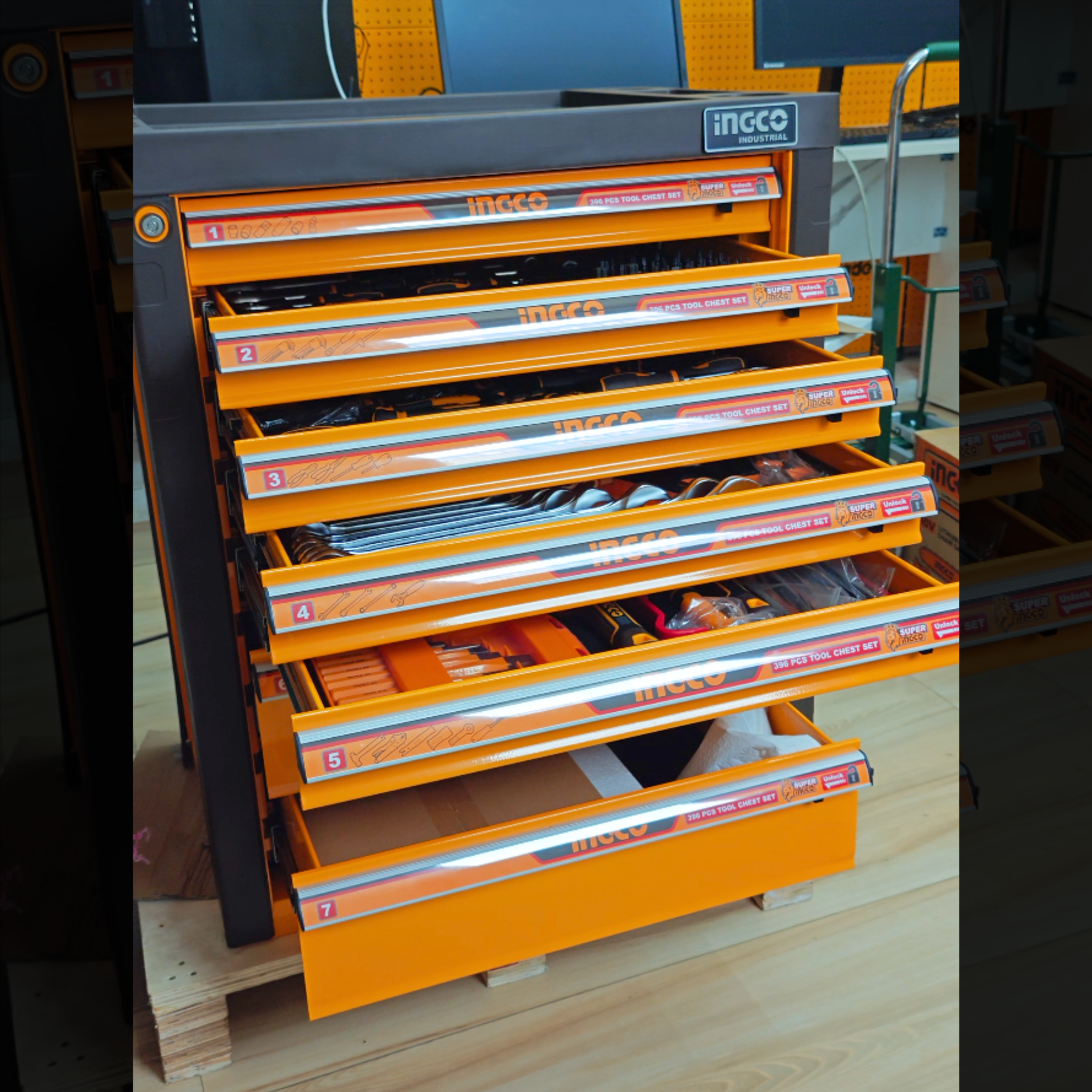 INGCO HTCS283962 Tool Chest Set - 369PCS | 850NM | P20S - Image 10
