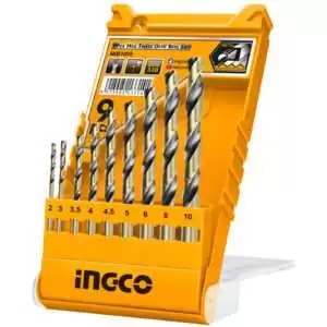 Ingco AKD1095 - 9 Pcs HSS Twist Drill Bits Set