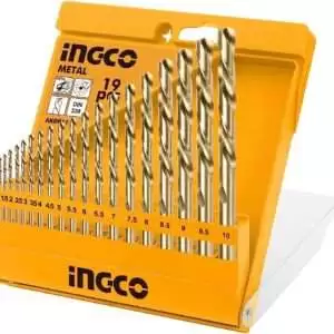 Ingco AKDB1195 - 19 Pcs HSS Twist Drill Bits Set