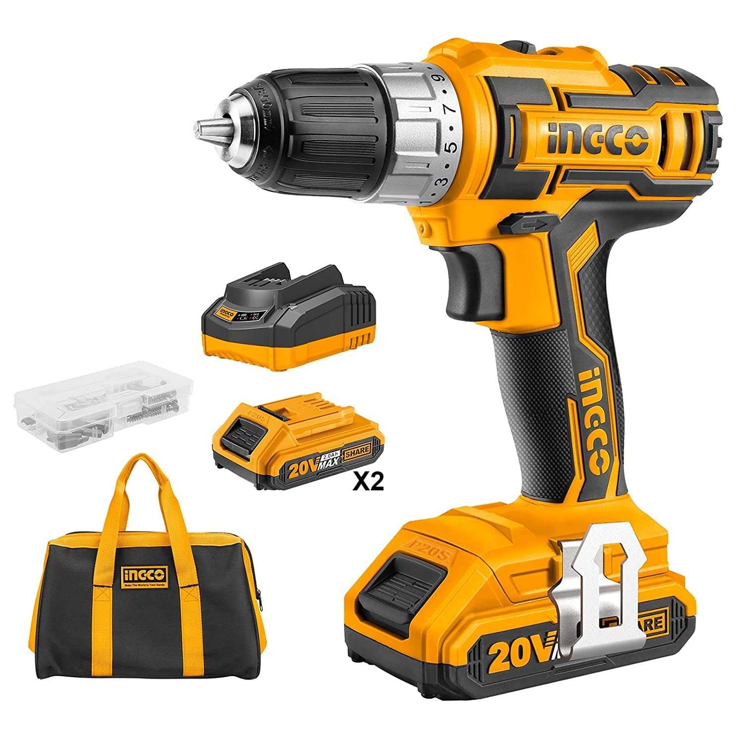 Ingco 18v cordless discount drill