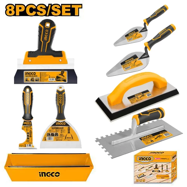 Ingco COS23076 - Bricklaying And Plastering Toolset