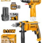 Ingco COSLI23041 - 2Pcs Drill Combo Kit