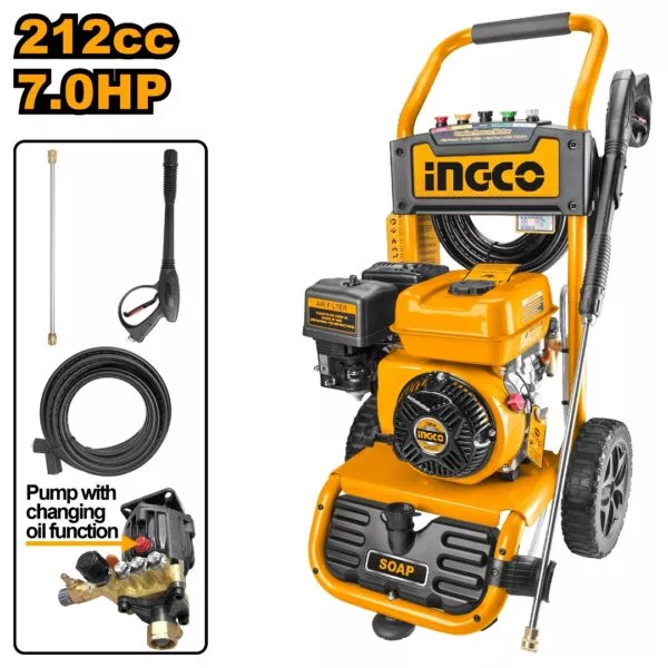 Ingco GHPW2103 - 7.0hp Gasoline Pressure Washer