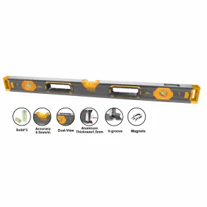 Ingco HSL68080 - 80cm Spirit Level With Powerful Magnets