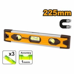 Ingco HMSL01030 - Mini Spirit Level Bar with Magnet