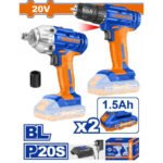 Wadfow WCK2017 - 20V Impact Wrench Drill Combo Kit